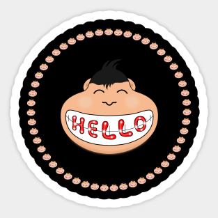Hello world is a greeting Sticker